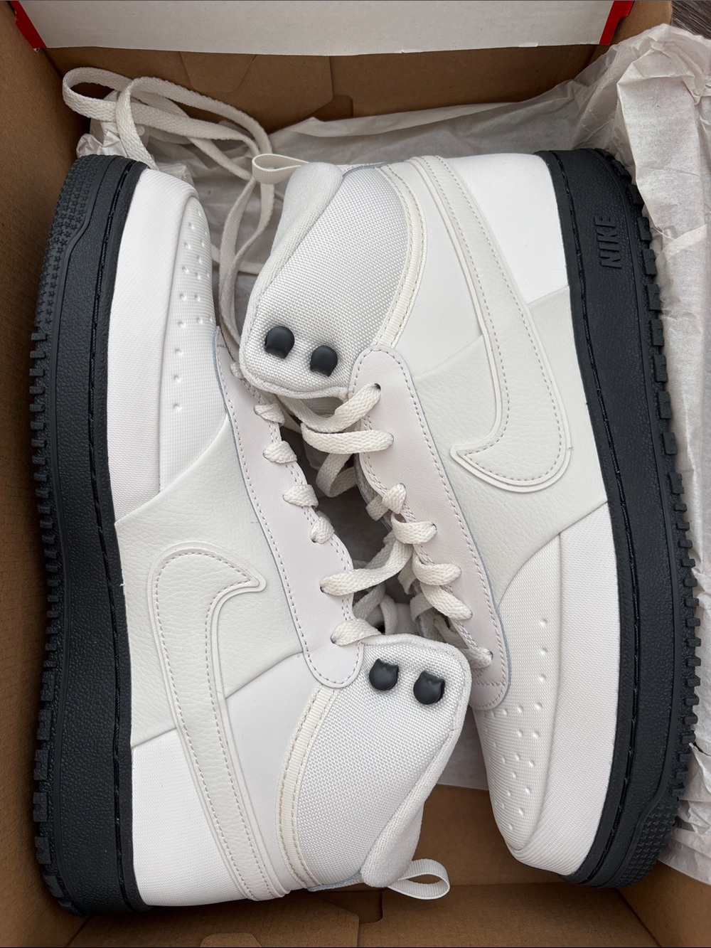 Nike Men’s White High-Top Nike Court Vision MID Winter